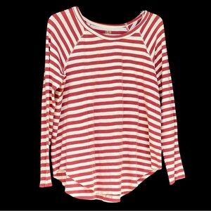 Women's True Craft Curvy 1X Striped Long Sleeve Shirt Frazzled Ends